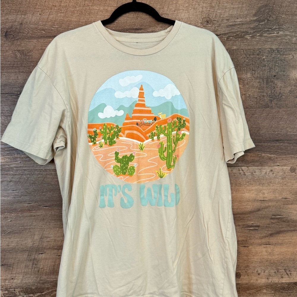 The Lost Boys Disney Cream Short Sleeve Tee with Thunder Mountain Graphic